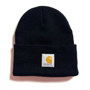 Carhartt Black Beanie Mens Knit Cuffed